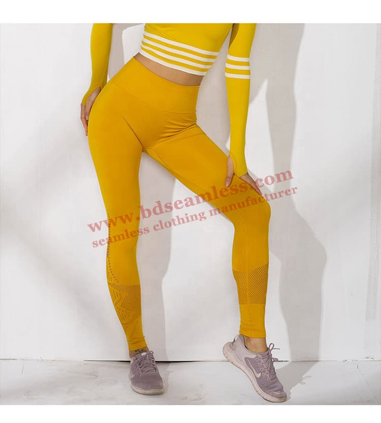 YELLOW 88 NYLON 12 SPANDEX LEGGINGS WHOLESALE