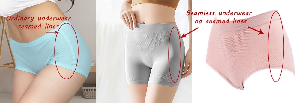 What is seamless underwear- side view