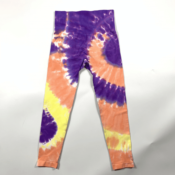 Seamless womens tie dye workout leggings manufacturer