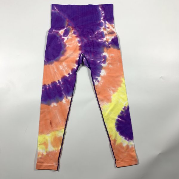 Wholesale seamless tie dye fitness leggings