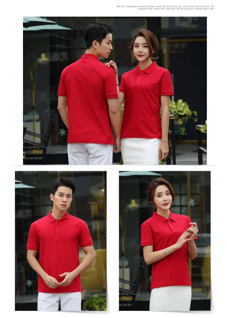 Custom Plain Red Golf T Shirt Manufacturer